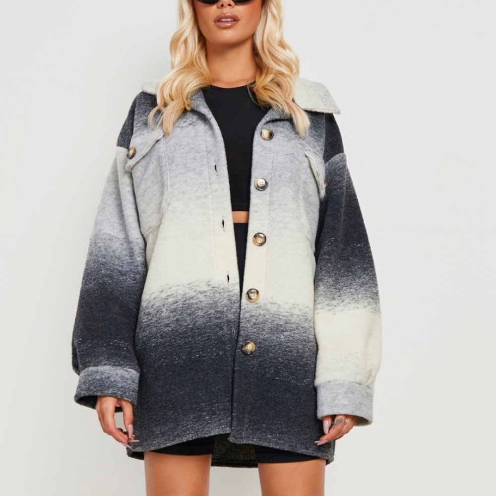 Oversized Ombre Shacket - Size 6 - NWT